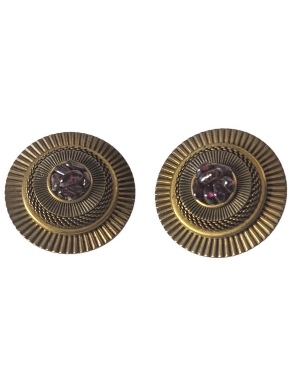 Vintage  statement clip on earrings .